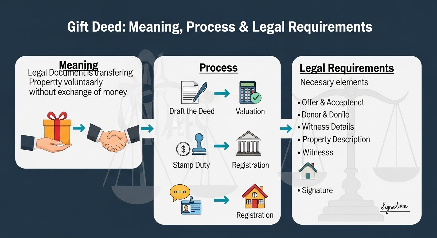 Gift Deed: Meaning, Process & Legal Requirements