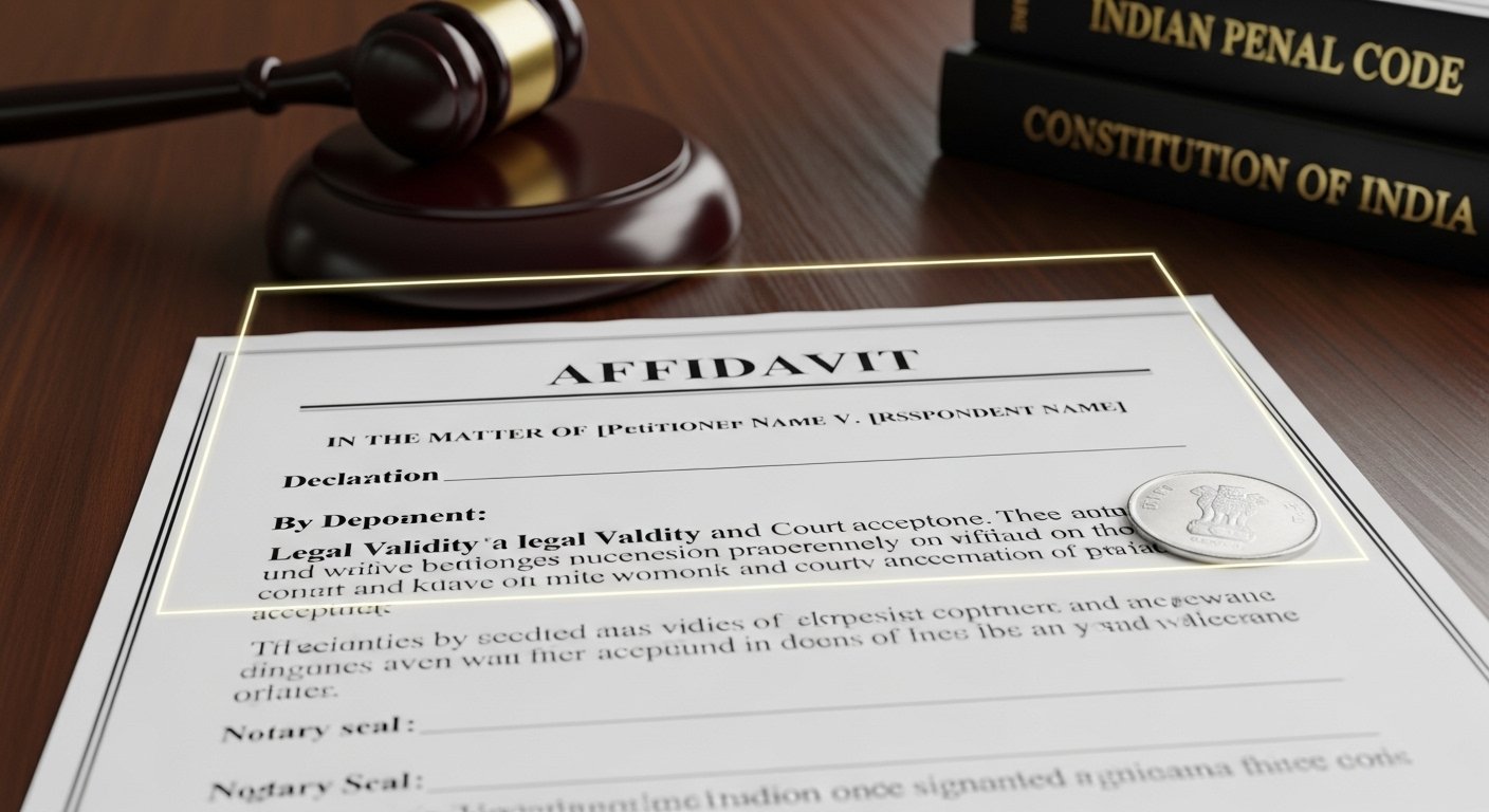 Legal Validity of Affidavit in Court India