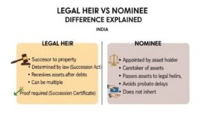 Legal Heir vs Nominee Difference India Explained